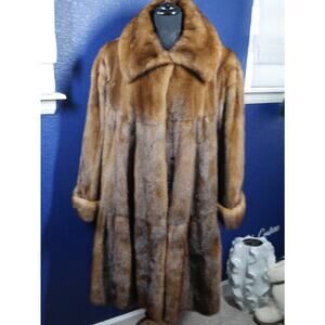 Gorgeous Designer Givenchy Mink Fur Swing Coat Jacket XL PLUS 129" SWEEP!